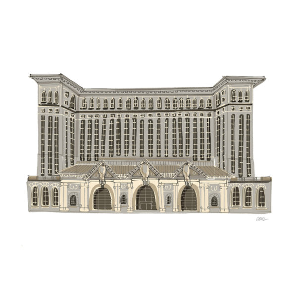 Michigan Central Train Station Giclée