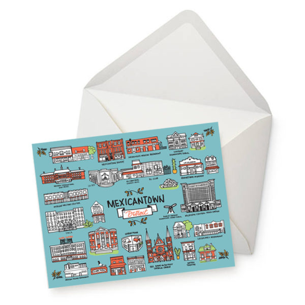 Mexicantown Buildings Note cards